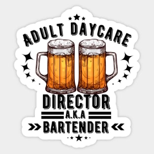 Funny Bartender Sayings Design Sticker